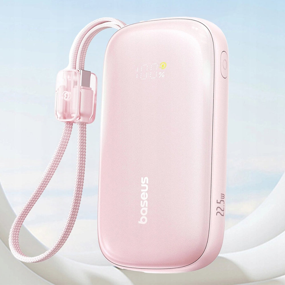 Batterie Externe Baseus EnerFill FC21 Qpow 3 Ultra, 10000mAh, 45W, QC + PD, 1 x USB-A - 1 x USB-C, Rose E0027Q02