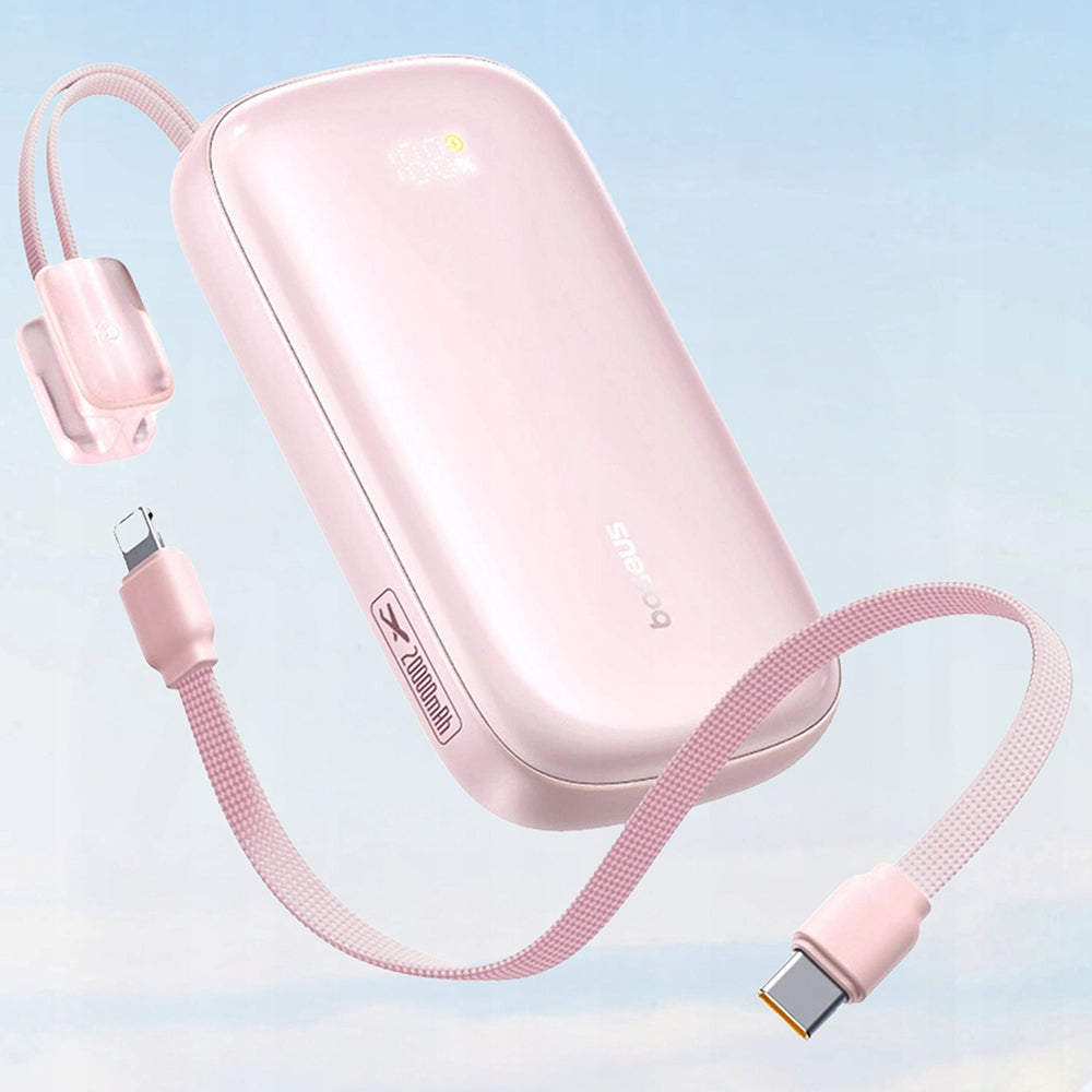 Batterie Externe Baseus EnerFill FC21 Qpow 3 Ultra, 10000mAh, 45W, QC + PD, 1 x USB-A - 1 x USB-C, Rose E0027Q02