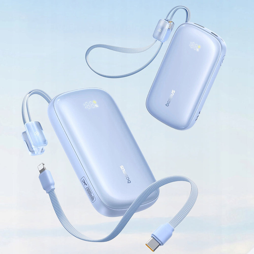 Batteria Esterna Baseus EnerFill FC21 Qpow 3 Ultra, 20000mAh, 22.5W, QC + PD, 1 x USB-A - 1 x USB-C, Blu E0027M03