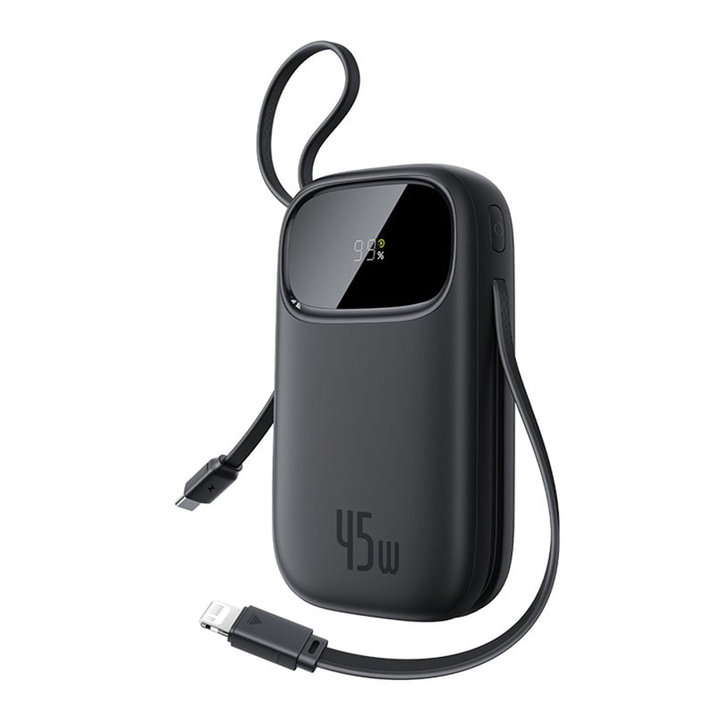 Batterie Externe Baseus EnerFill FC31 Qpow 3, 10000mAh, 45W, QC + PD, 1 x Lightning - 1 x USB-A - 2 x USB-C, Noire E0028C00