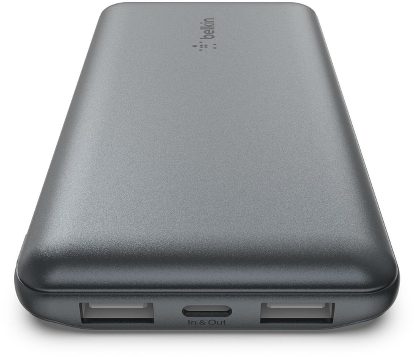 Externe Batterie Belkin BoostCharge, 10000mAh, 15W, 1 x USB-C - 2 x USB-A, Grau BPB011btGY