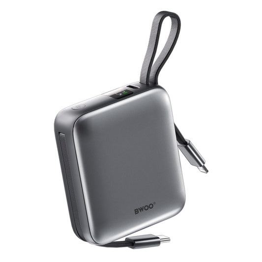 Externer Akku BWOO BO-P74, 10000mAh, 22.5W, PD, 1 x Lightning - 2 x USB-C, Schwarz