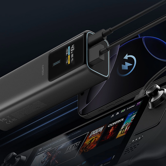 Batteria Esterna Cuktech, 10000mAh, 150W, QC + PD, 1 x USB-A - 1 x USB-C, Nera CKPB100PGLBL