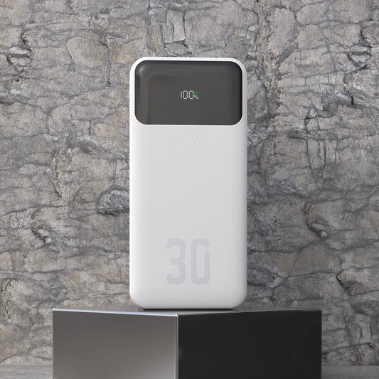 Batterie Externe Dudao K15MAX, 30000mAh, 22,5W, QC + PD, 1 x USB-A - 2 x Lightning - 2 x USB-C, Blanc