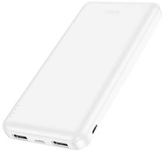 Externer Akku HOCO J100, 10000mAh, 10W, 2 x USB-A, Weiß