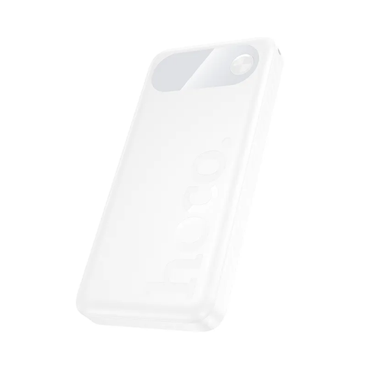 Batterie Externe HOCO J154, 10000mAh, 22,5W, QC + PD, 1 x USB-C - 2 x USB-A, Blanche