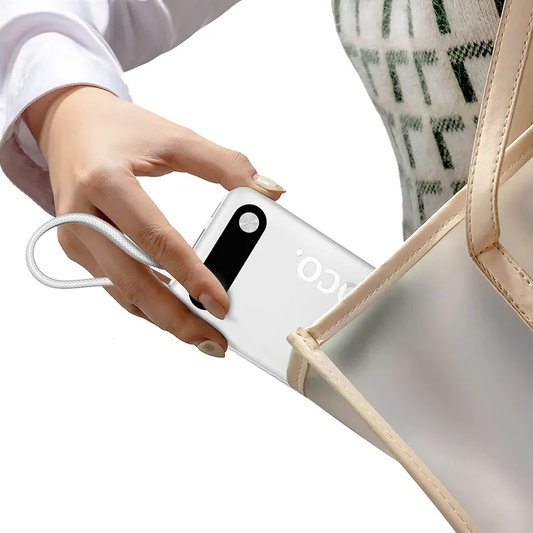 Batteria Esterna HOCO J171A, 20000mAh, 22.5W, QC + PD, 1 x Lightning - 1 x USB-A - 2 x USB-C, Bianca