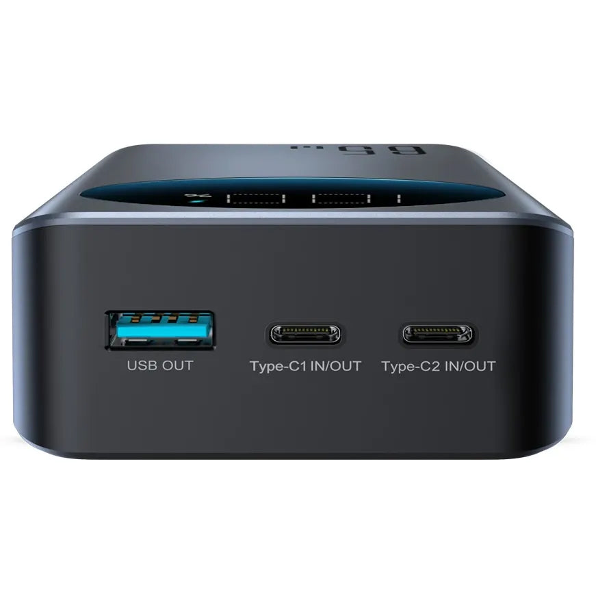 Batterie Externe Joyroom JR-PBF05, 30000mAh, 65W, QC + PD, 1 x USB-A - 2 x USB-C, Noire