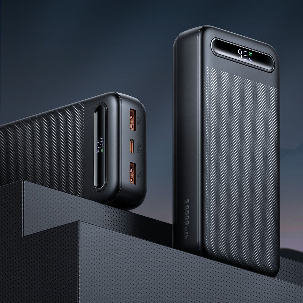 Batterie Externe McDodo MC-3891 Star, 20000mAh, 22.5W, QC + PD, 2 x USB-A - 1 x USB-C, Noire