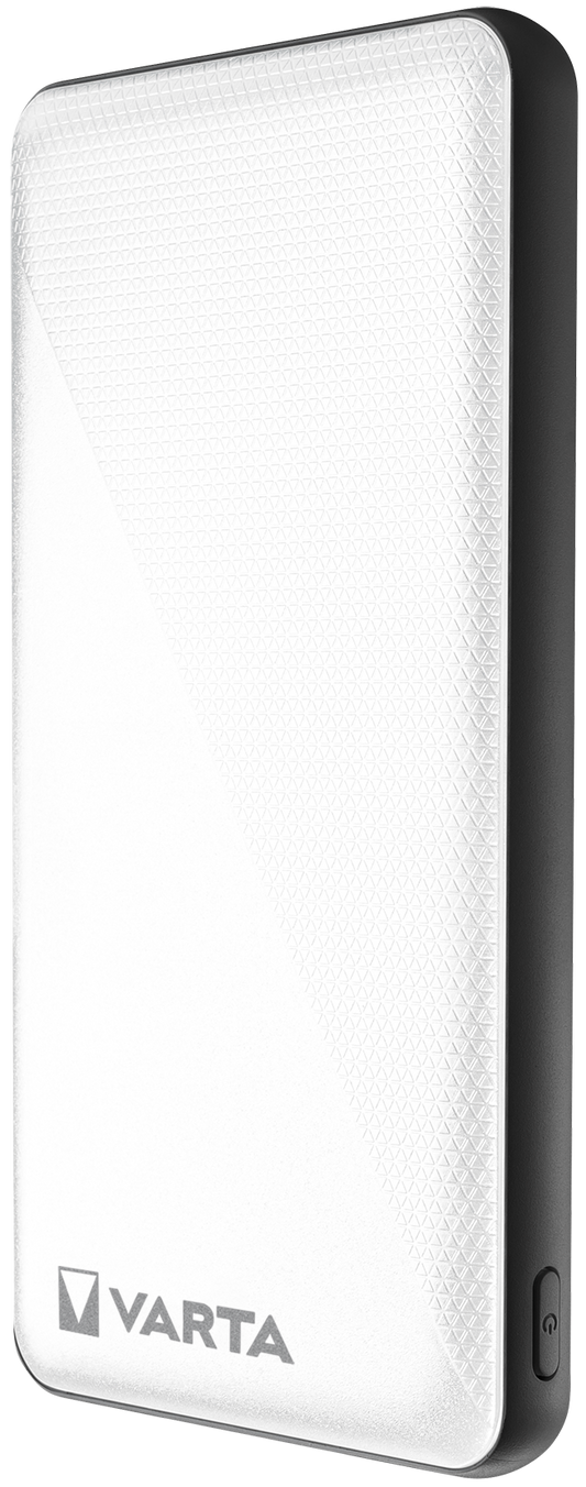 Varta Energy Externe Batterie, 10000mAh, 15W, 2 x USB-A - 1 x USB-C, Weiß