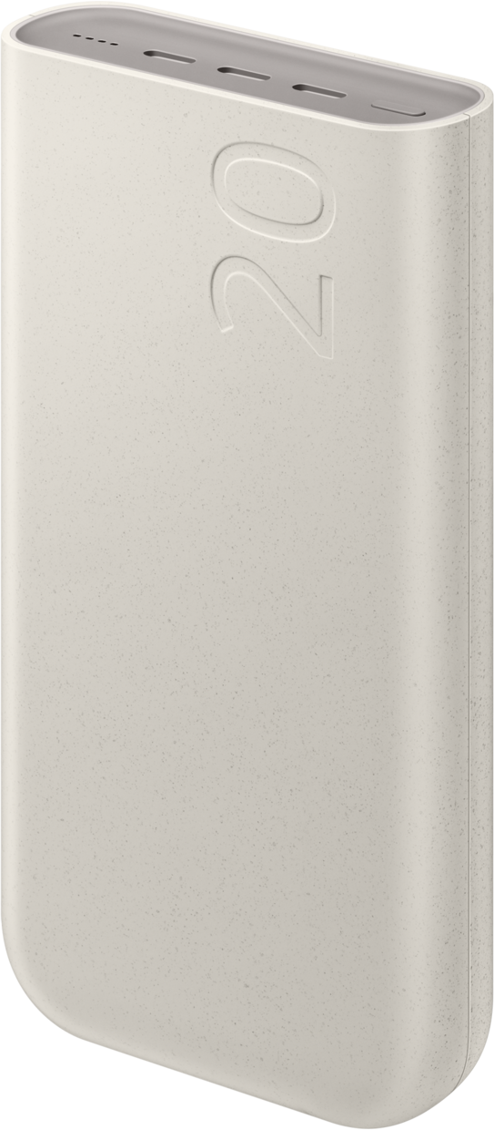 Samsung 20000mAh Powerbank 45W | PD + Super Fast Charging 2.0 | 3x USB-C | Beige