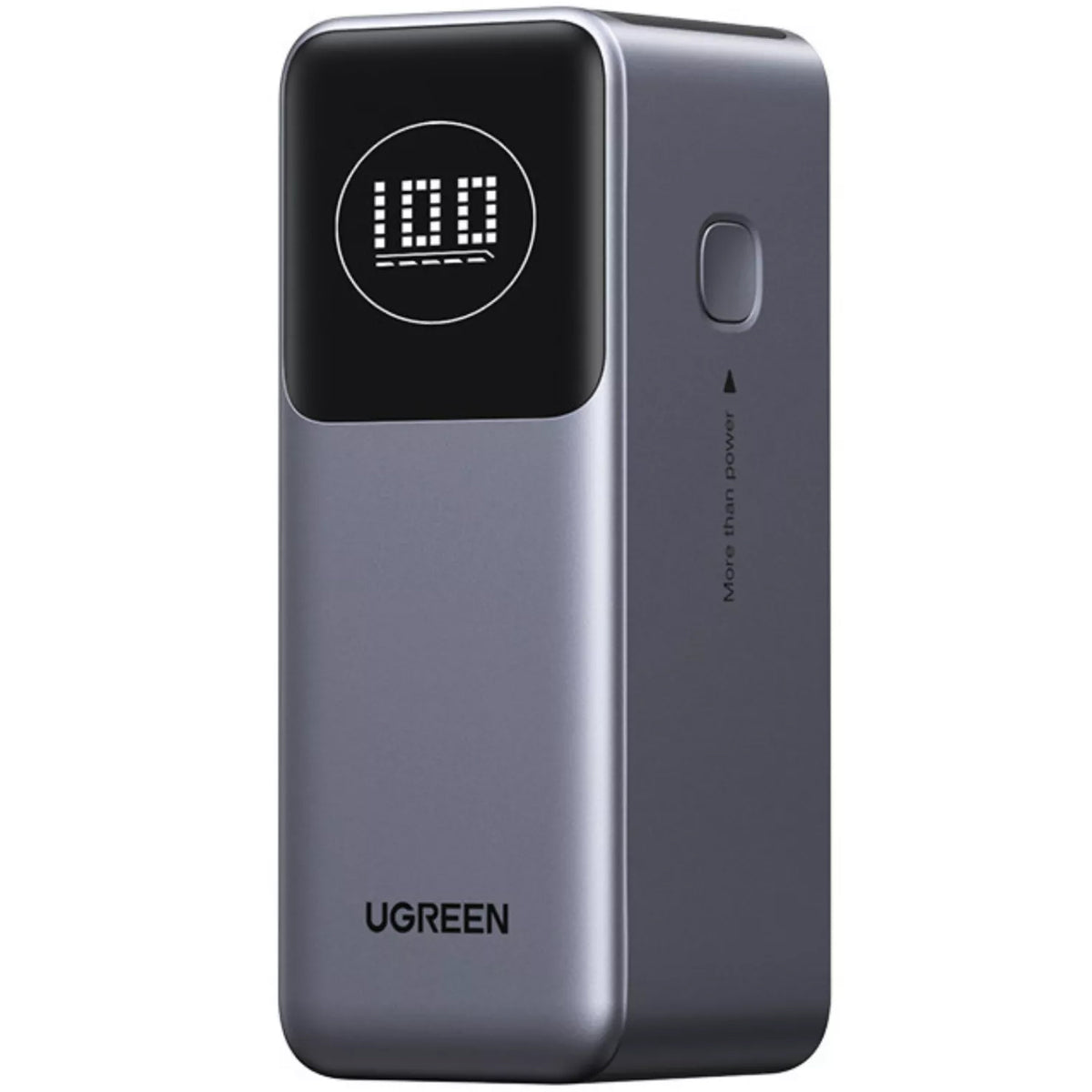 Externer Akku UGREEN PB724, 12000mAh, 100W, QC + PD, 1 x USB-A - 1 x USB-C, Grau