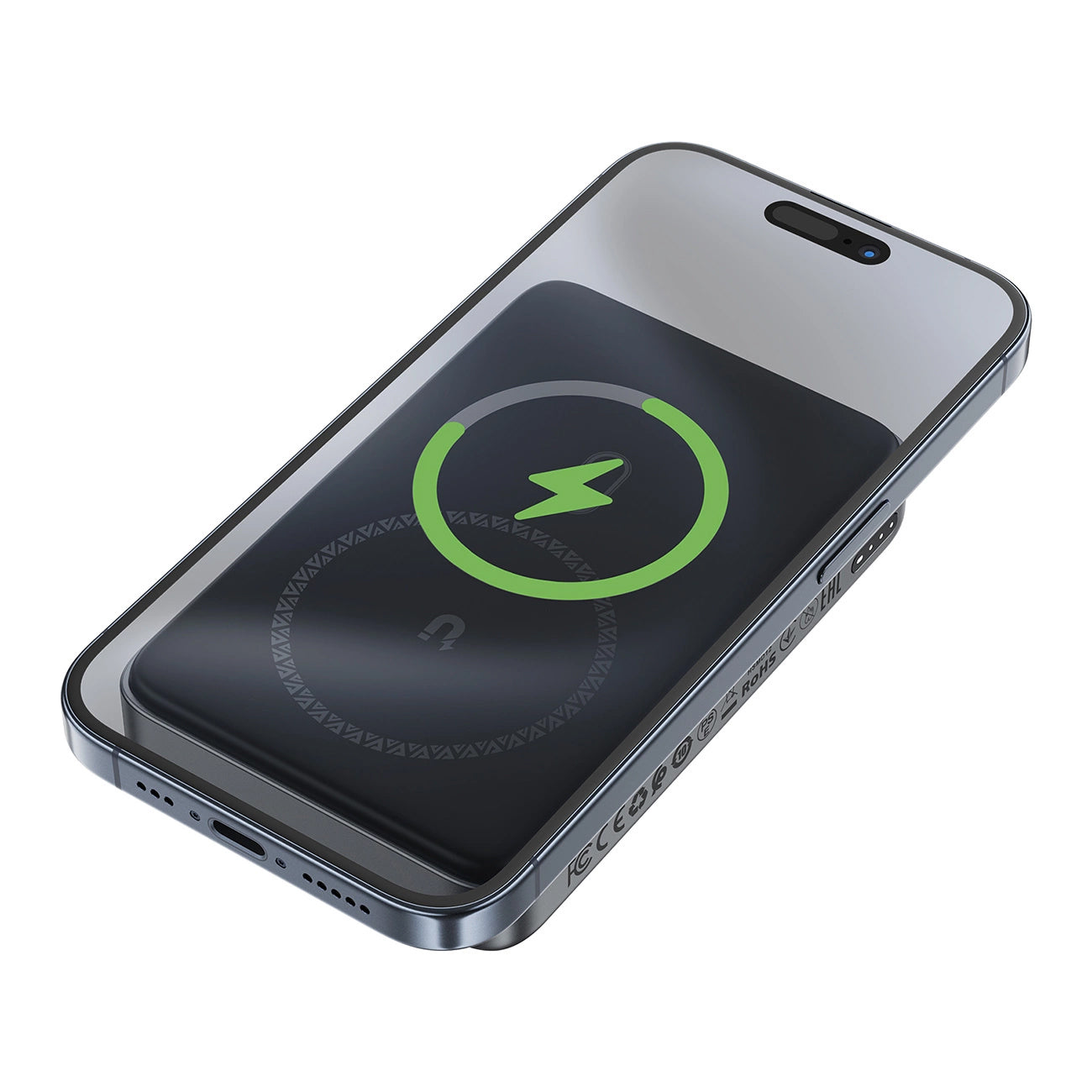 Batteria Esterna Wireless Acefast M10, 10000mAh, 30W, PD + FQI, 1 x QI - 2 x USB-C, Nera