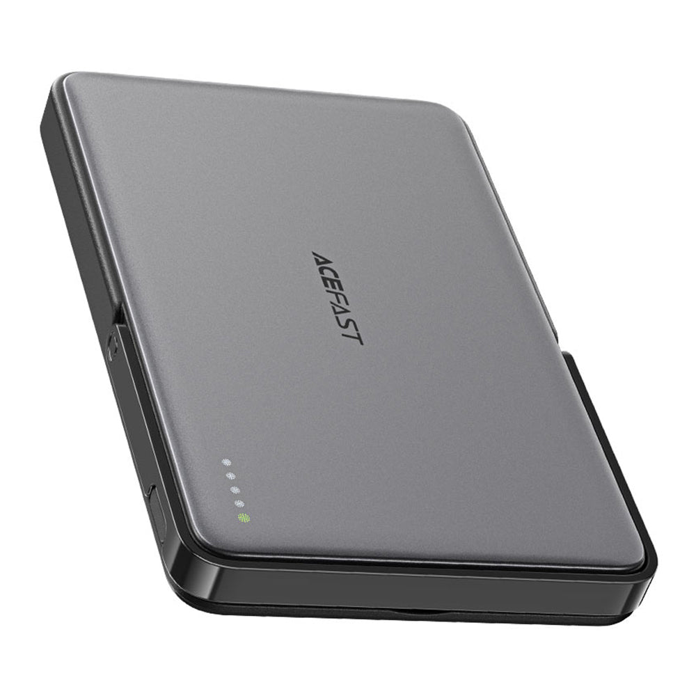 Batteria Esterna Wireless Acefast M16, 5000mAh, 18W, PD + FQI, 1 x QI - 1 x USB-C, Nera