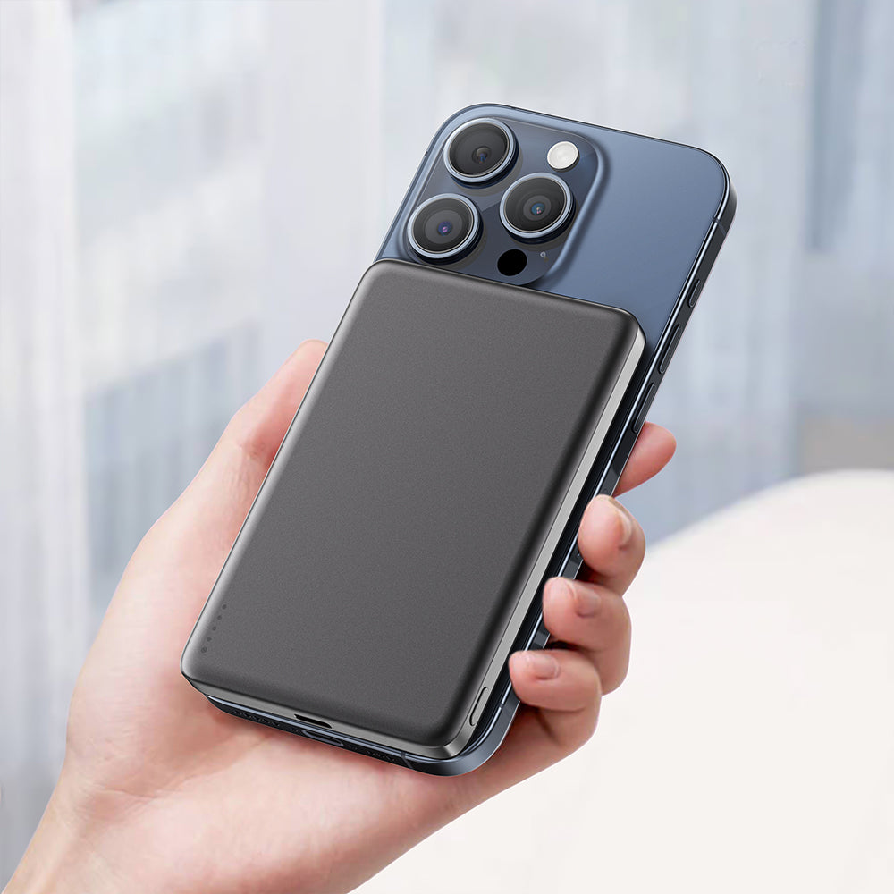 Batteria Esterna Wireless Acefast M8, 5000mAh, 18W, PD + FQI, 1 x QI - 1 x USB-C, Nera