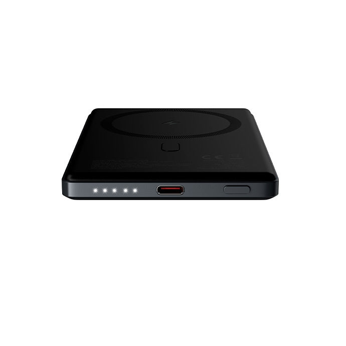 Externer Wireless Akku Allity. APB-300, 5000mAh, 20W, PD + FQI, 1 x QI - 1 x USB-C, Grau