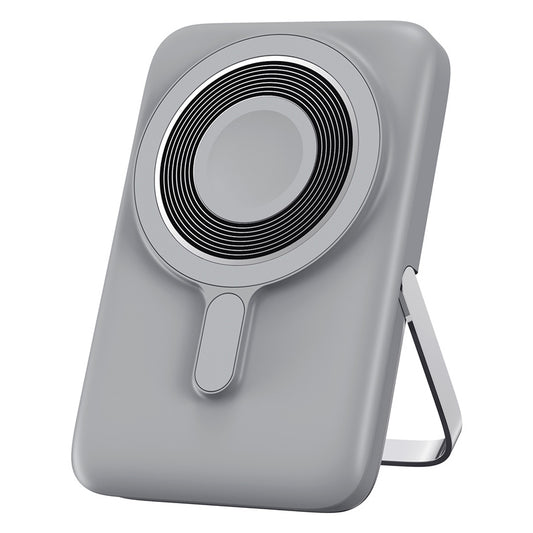 Batteria Esterna Wireless WiWu Wi-P018, 10000mAh, 20W, PD + FQI, 1 x QI - 1 x USB-C, Grigio