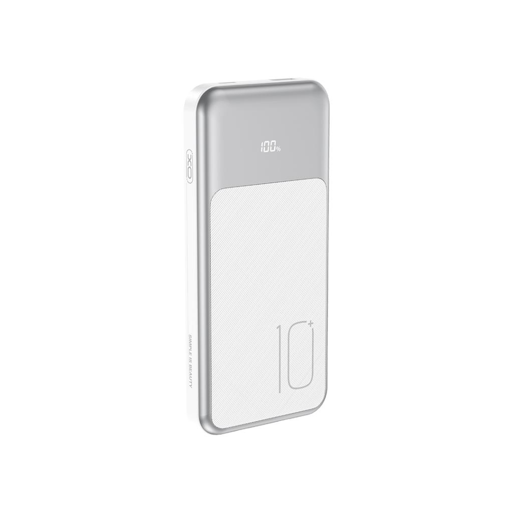 Batterie Externe XO Design PR248, 10000mAh, 22.5W, QC + PD, 1 x Lightning - 1 x USB-A - 2 x USB-C, Blanche