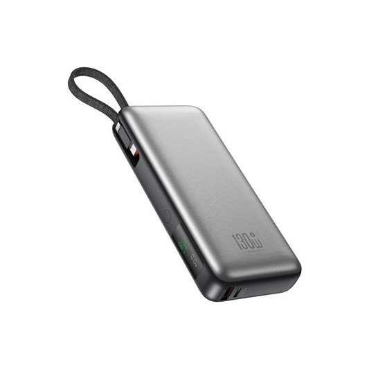 Batteria Esterna XO Design PR268, 20000mAh, 130W, QC + PD, 1 x USB-A - 2 x USB-C, Grigio