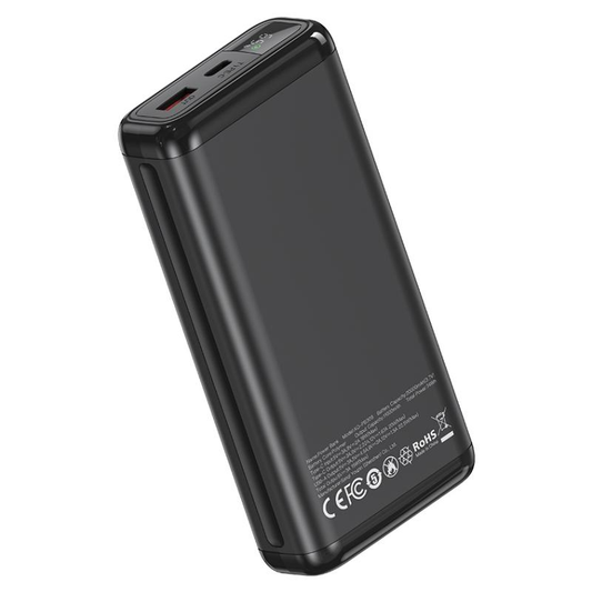 Batterie Externe XO Design PB309, 20000mAh, 22,5W, QC + PD, 1 x USB-A - 1 x USB-C, Noire