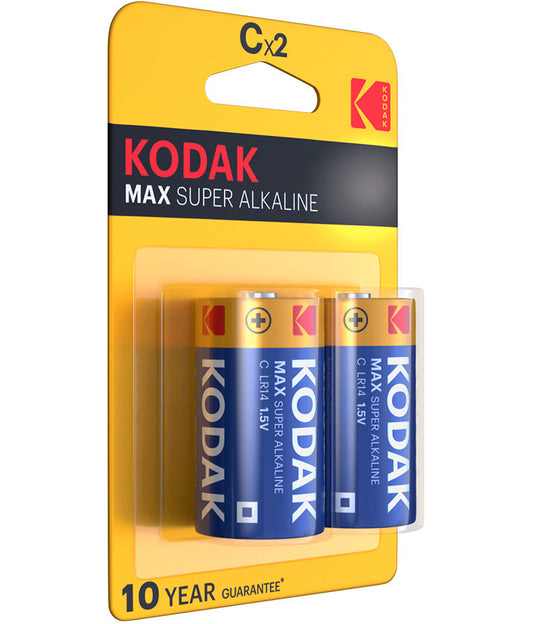 Batteria Kodak Max Super, LR14, Set 2 pezzi