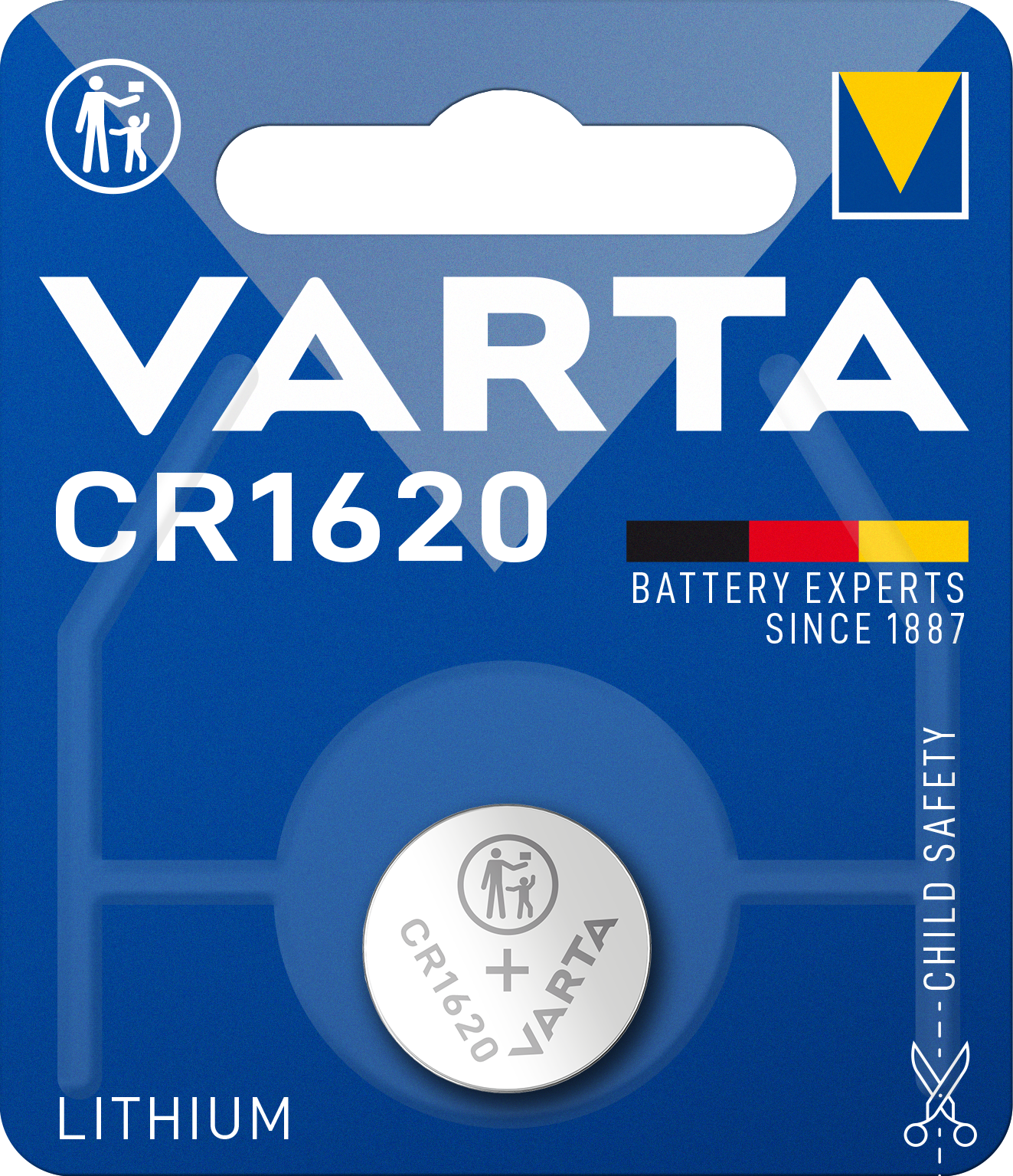 Varta CR1620 Knopfzelle | Lithium | 3V | Premium