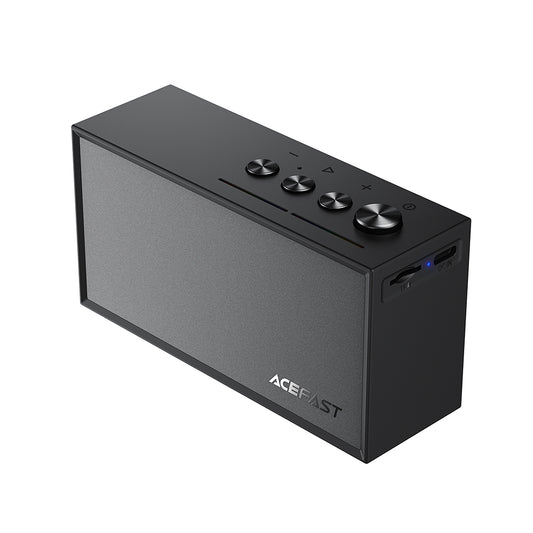 Bluetooth-Lautsprecher Acefast K9 Go, 7W, TWS, RGB, wasserdicht, Schwarz