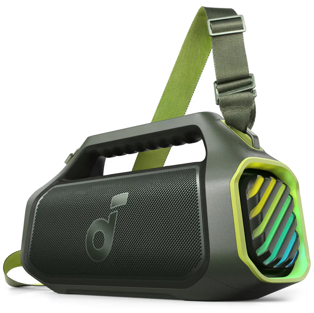 Cassa Portatile Bluetooth Anker SoundCore Boom 2 Plus, 140W, TWS, RGB, Impermeabile, Verde, Ricondizionata A3134061