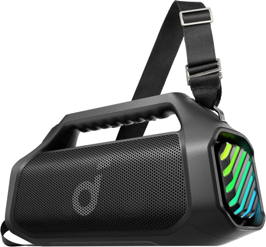 Cassa Portatile Bluetooth Anker SoundCore Boom 2 Pro, 140W, TWS, RGB, Impermeabile, Nera A3134A11