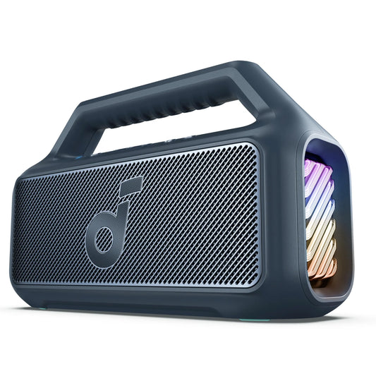 Altoparlante Bluetooth portatile Anker SoundCore Boom 2, 80W, RGB, impermeabile, blu A3138031