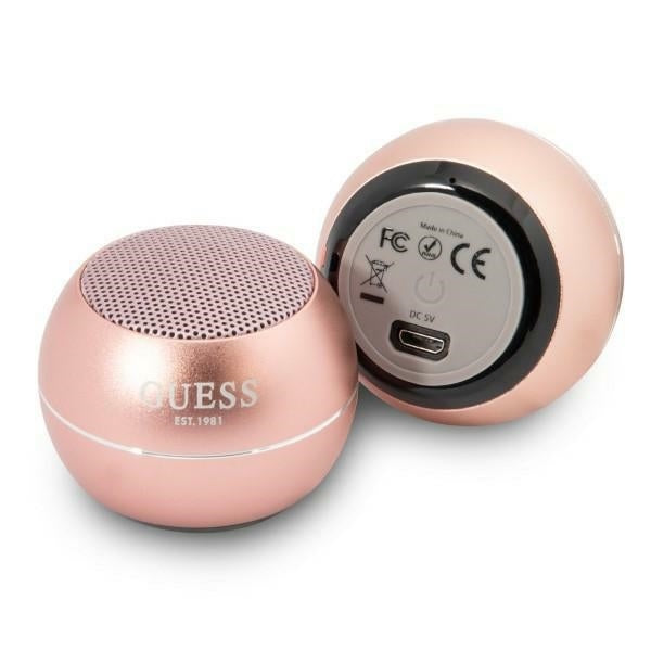 Cassa Portatile Bluetooth Guess, 3W, Rosa
