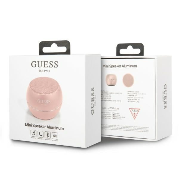 Cassa Portatile Bluetooth Guess, 3W, Rosa
