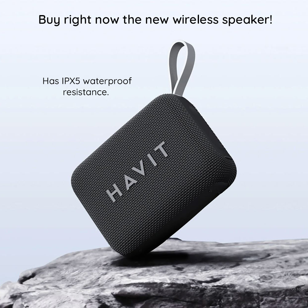 Cassa Portatile Bluetooth HAVIT SK874BT, 8W, Impermeabile, Nera