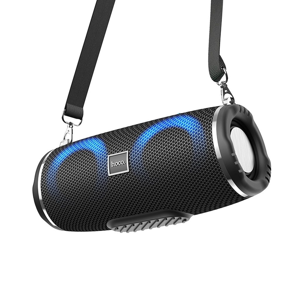 Tragbarer Bluetooth-Lautsprecher HOCO HC12, 10W, RGB, wasserdicht, Schwarz