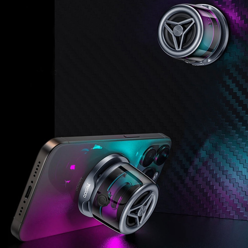 Tragbarer Bluetooth-Lautsprecher Yesido YSW32, 3W, RGB, Schwarz