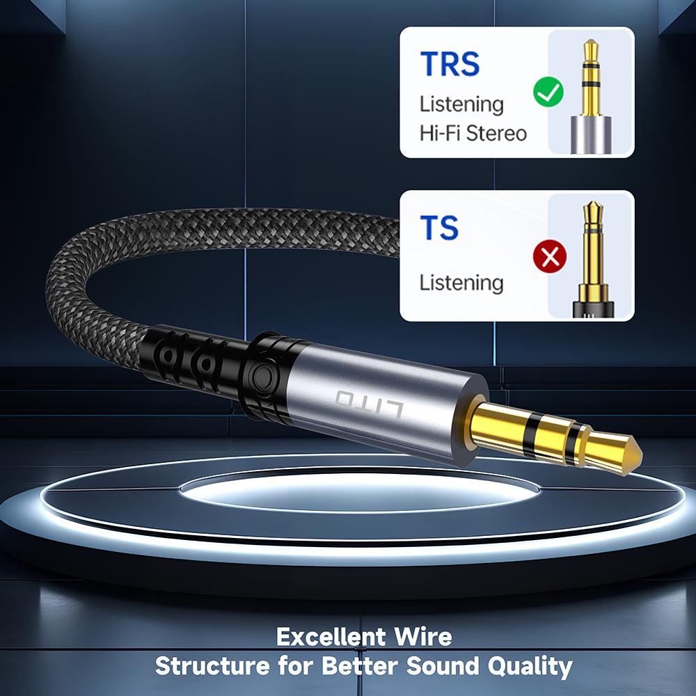 Cavo Audio 3.5mm - 3.5mm Lito LA01D, 1m, Nero