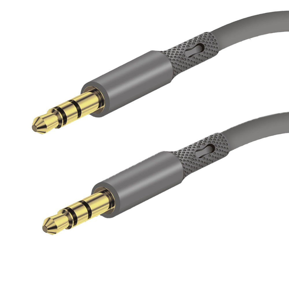 Cavo Audio 3.5mm - 3.5mm Techsuit AC3 SoundFlex, 1m, Grigio