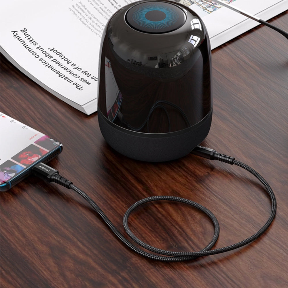 Cavo Audio USB-C - 3.5mm Acefast C1-08, 1.2m, Nero