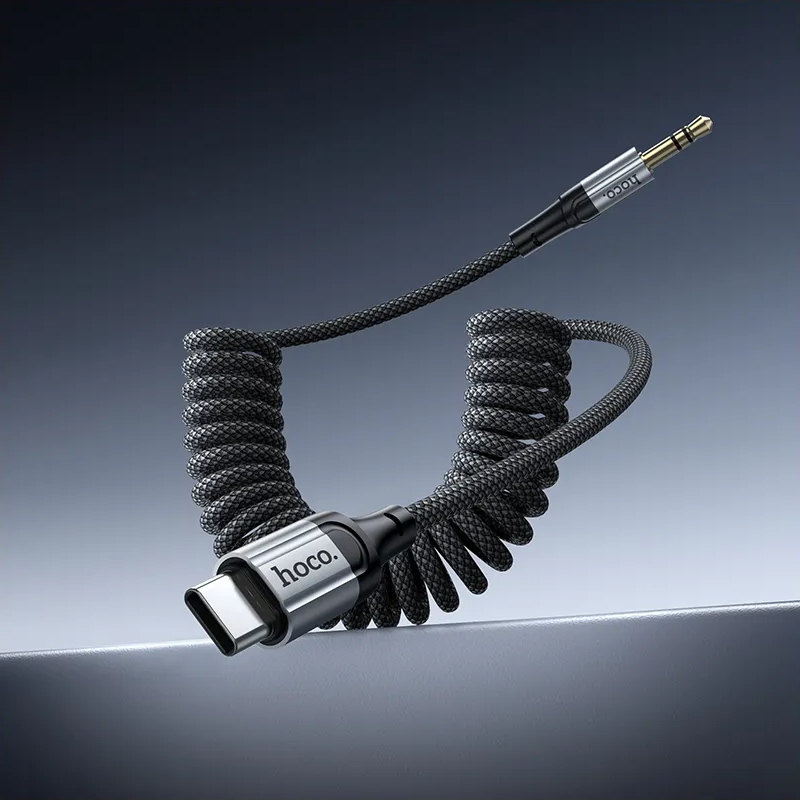 Câble Audio USB-C - 3.5mm HOCO UPA33B, 1.5m, Noir