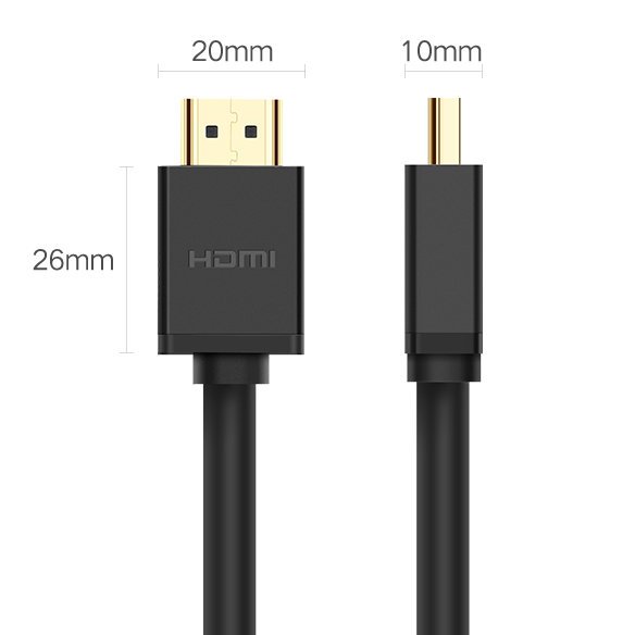 UGREEN HD104 Videokabel, HDMI - HDMI, 4K, 3m, Schwarz