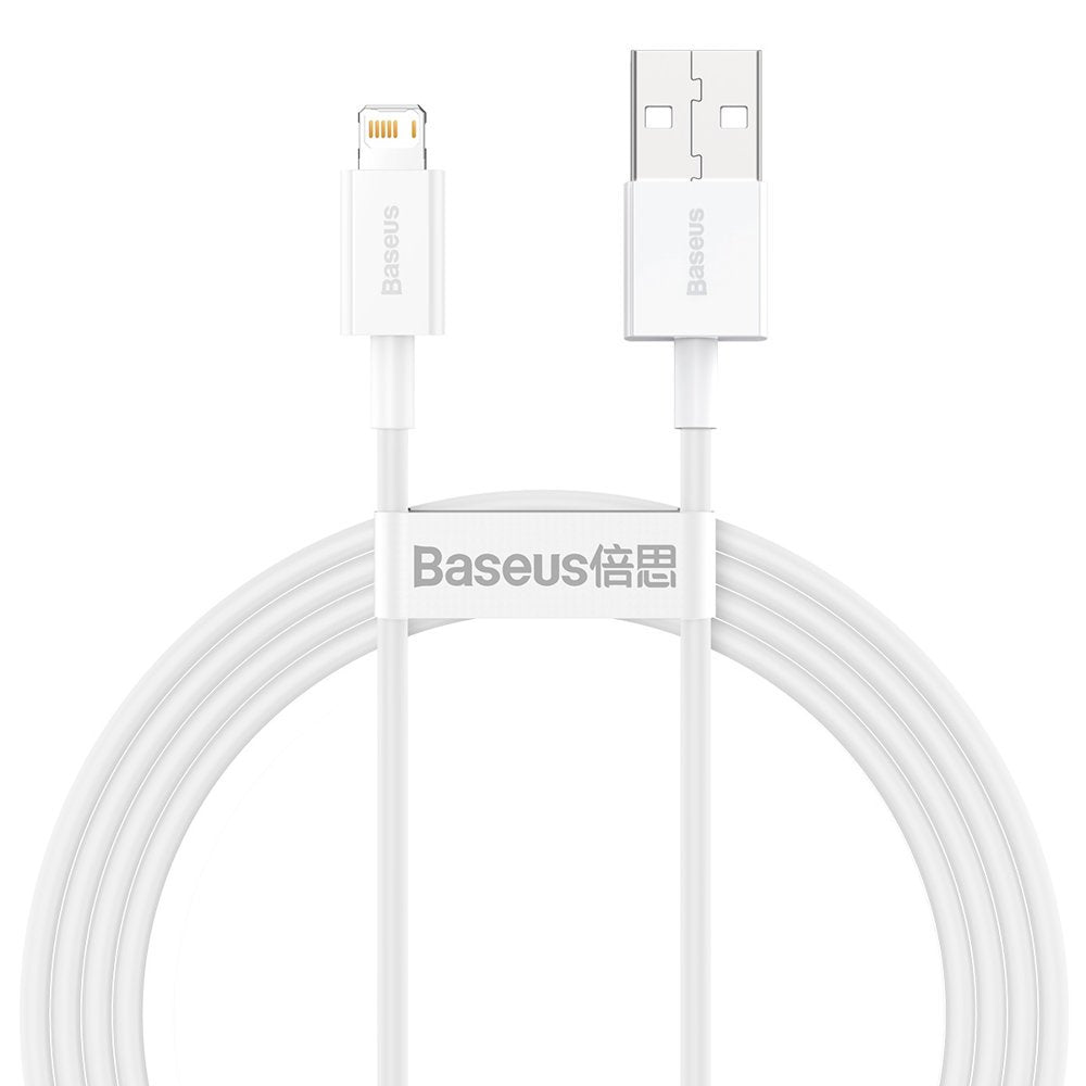 Câble de données et de chargement USB-A - Lightning Baseus Superior Series, 20W, 1.5m, blanc CALYS-B02