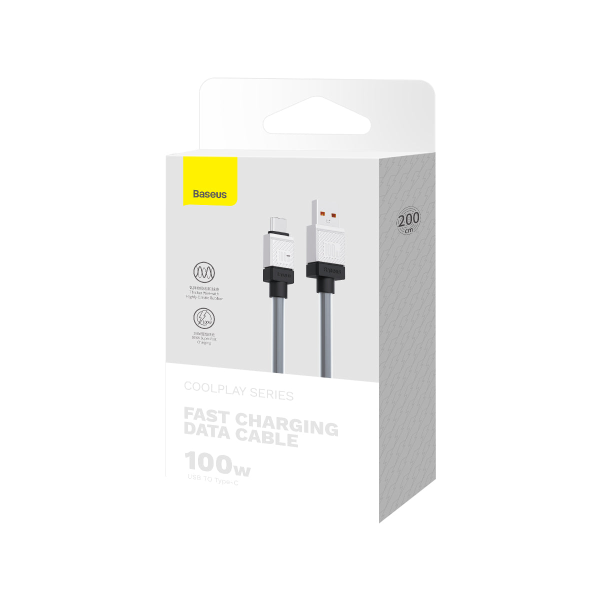 Cavo Dati e Ricarica USB-A - USB-C Baseus CoolPlay, 100W, 2m, Nero CAKW000701