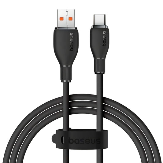 USB-A - USB-C Baseus Pudding Daten- und Ladekabel, 100W, 2m, Schwarz P10355703111-01