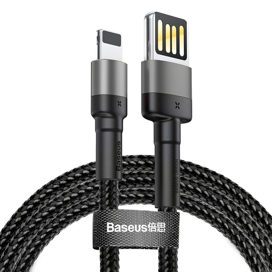 Câble de données et de chargement USB-A - Lightning Baseus Cafule, 18W, 2m, Gris CALKLF-HG1