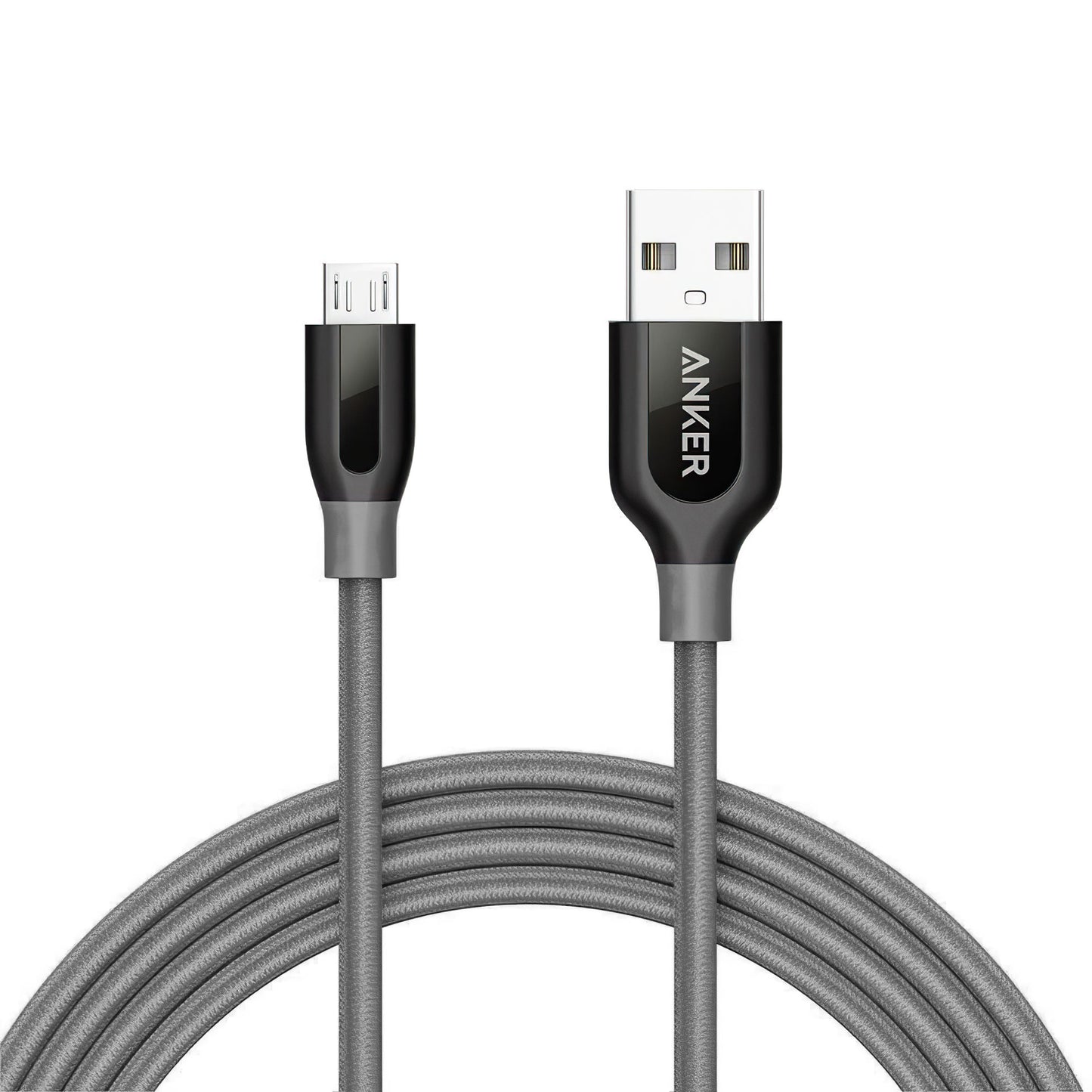 Câble de données et de charge USB-A - microUSB Anker PowerLine+, 18W, 1.8m, Gris A8143HA1