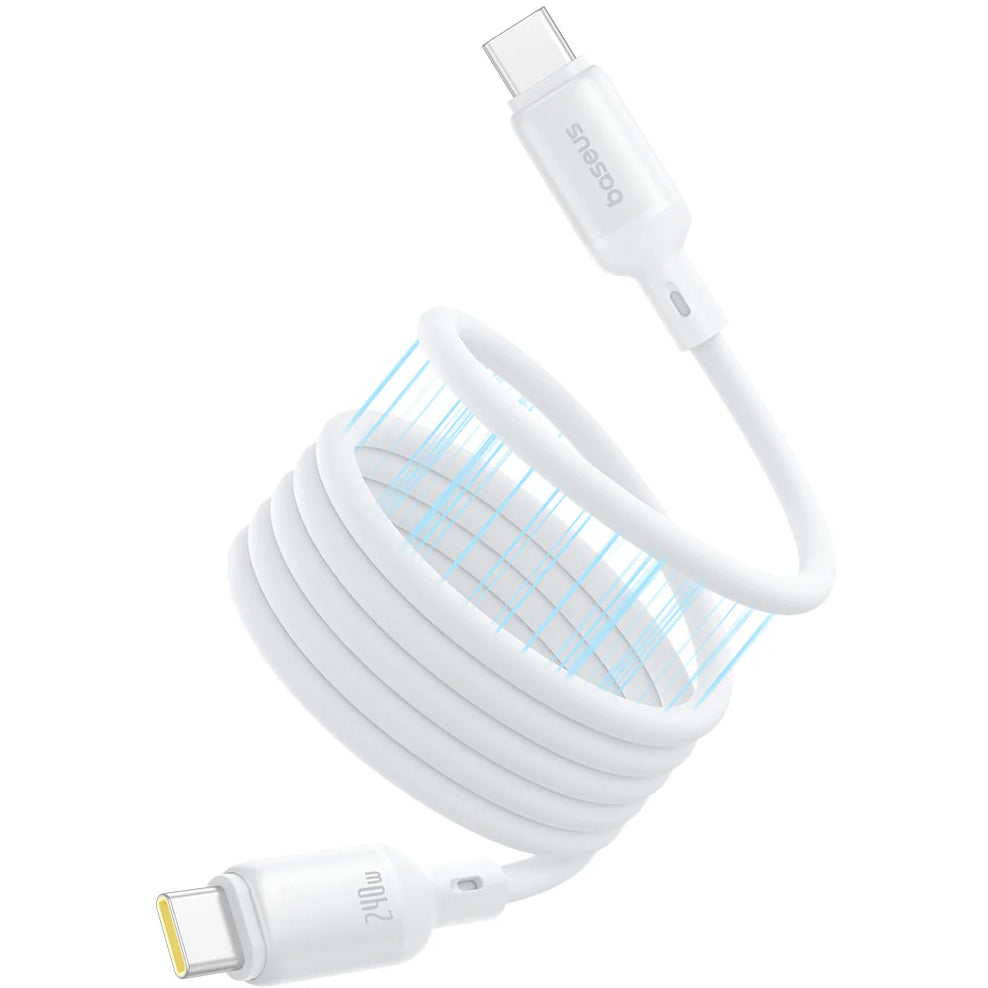 Câble de Données et de Charge USB-C - USB-C Baseus PicoGo, 240W, 1m, Blanc P10376800211-00