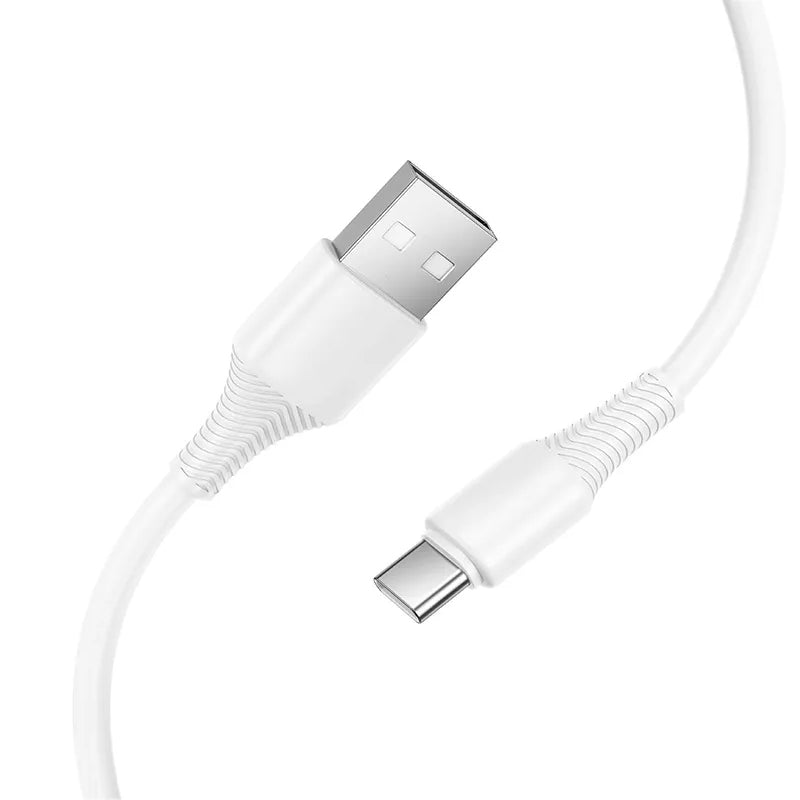 Câble de Données et de Charge USB-A - USB-C HOCO X120, 60W, 1m, Blanc
