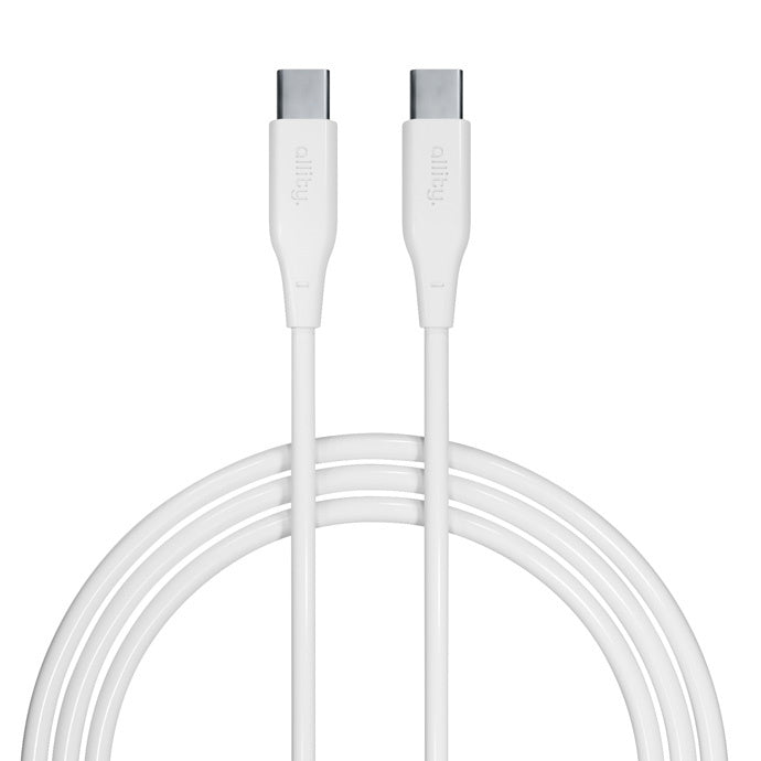 Câble de Données et de Charge USB-C - USB-C Allity. AUC-02, 100W, 2m, Blanc