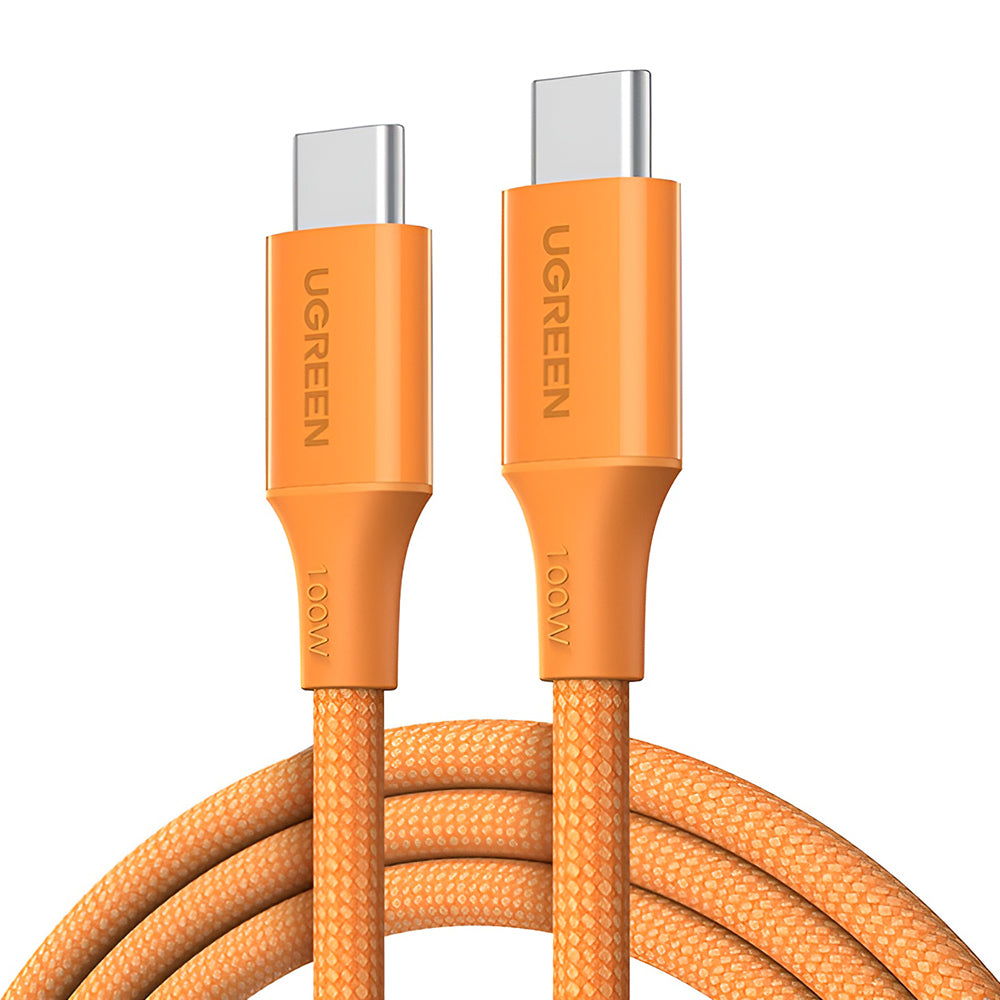 Câble de données et de charge USB-C - USB-C UGREEN L502, 100W, 1m, Orange