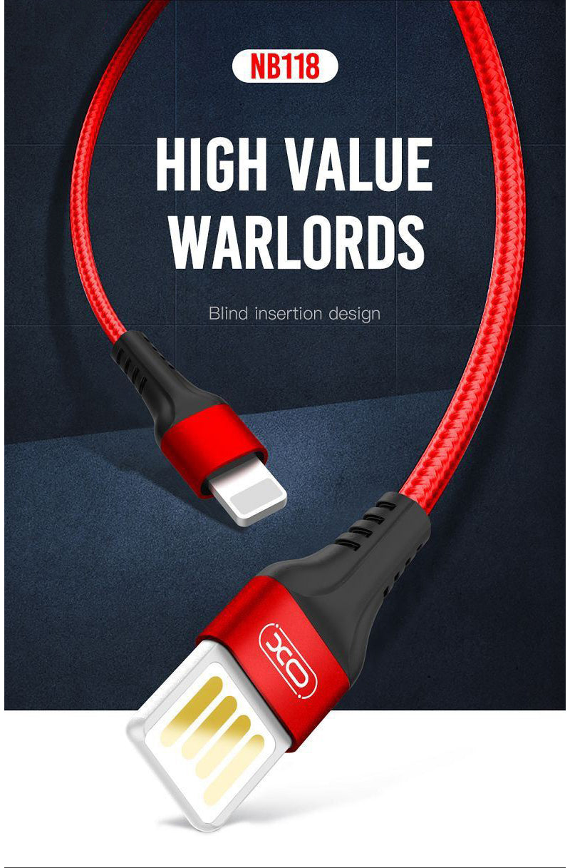 Cavo Dati e Ricarica USB-A - microUSB XO Design NB118, 18W, 1m, Rosso